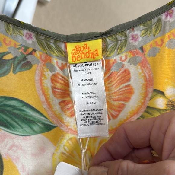 Agua Bendita Selam Vita Tunic Cover up Caftan NWT One Size - Picture 3 of 16